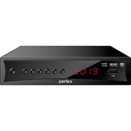  Ресивер DVB-T2 Perfeo "CONSUL" PF_A4413 черный DVB-T, DVB-T2, IPTV  через Wi-Fi адаптер (адаптер в комплект не входит) 