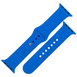  Ремешок силиконовый MB для Apple watch - 38-40 mm (S3/S4/S5 SE/S6), синий 