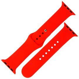  Ремешок силиконовый MB для Apple watch – 42-44 mm (S3/S4/S5 SE/S6), официальный красный 