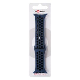  Ремешок для Apple watch - 42-44 mm, mObility, синий, Дизайн 1 