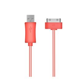  Кабель 30-pin (Apple), USB A(m).,Розовый 