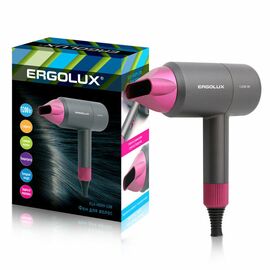  Фен ERGOLUX ELX-HD09-C08 серый/розовый 15207 