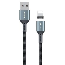  Кабель USB REMAX RC-156i Cigan USB - Lightning магнитный, 3A, 1 м, черный 
