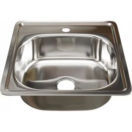  Мойка врезная Mixline 528187 48х48 0,6 выпуск 3 1/2 16см с сифоном 