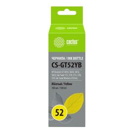  Чернила Cactus CS-GT52YB M0H56AE желтый 100мл для DeskJet GT 5810/5820/5812/5822 