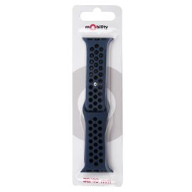  Ремешок для Apple watch - 38-40 mm, mObility, синий, Дизайн 1 