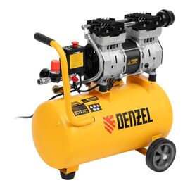  Компрессор Denzel DLS950/24 58026 безмаслянный малошумный 950Вт, 165л/мин, ресивер 24л 