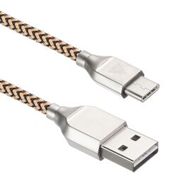  Дата-кабель ACD-Titan ACD-U927-C2Y Type-C нейлон 1м желто-черный 