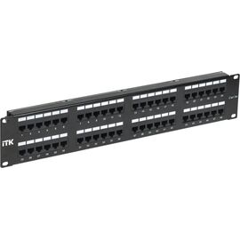 Патч-панель ITK PP48-2UC5EU-D05 19" 2U 48xRJ45 кат.5e 