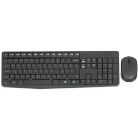  Комплект клавиатура+мышь Logitech MK235 (920-007949) беспроводной серый 