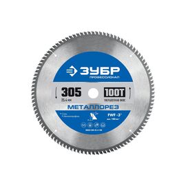  Диск пильный по мет. Зубр 36932-305-25.4-100 d-305мм d(посад.)-25.4мм (торцовочные пилы) 