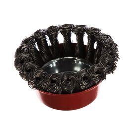  Щетка Matrix 74624 для УШМ, 75мм, М14, чашка, крученая металлическая проволока 