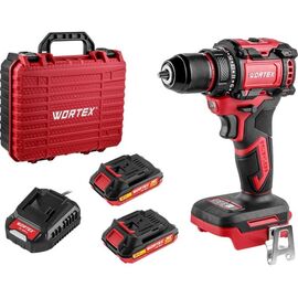  Дрель-шуруповерт WORTEX BD 2025 DLi (1329837) в чем. ALL1 XLT бесщет, 18 В, 50 Н*м, 2x2 А*ч+ЗУ, БЗП 10 мм 