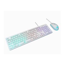  Комплект Dialog KMGK-1707U White Gan-Kata (клавиатура + опт. мышь) с RGB подсветкой 