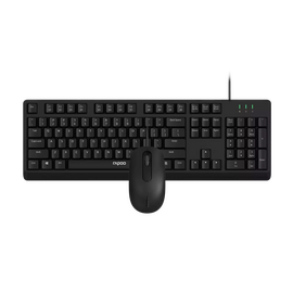  Комплект клавиатура и мышь RAPOO NX1500 Wired Optical Mouse & Keyboard Combo Black 