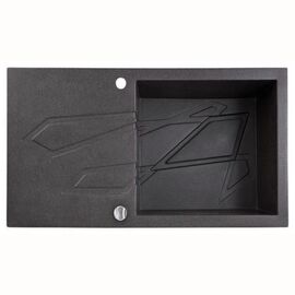  Кухонная мойка Marmorin Forn 450 113 002 Grafit гранит,чаша+сушка (1b1d R) 1000х500х225 