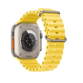  Ремешок HOCO WA12 Original для умных часов APPLE Watch 42/44/45/49mm силикон жёлтый 
