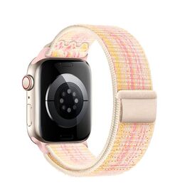  Ремешок HOCO WA25 Original для умных часов APPLE Watch 38/40/41mm нейлон розовый, разноцветный узор 
