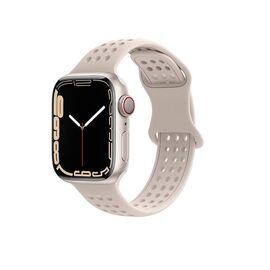  Ремешок HOCO WA08 Flexible для умных часов APPLE Watch 42/44/45/49mm силикон серый, светлый 