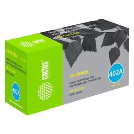  Картридж Cactus CS-CE402A для HP CLJ Color M551 series,желтый 6000 стр 