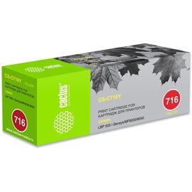  Тонер Картридж Cactus CS-C716Y желтый для Canon LBP-5050 5050N (1500стр.) 