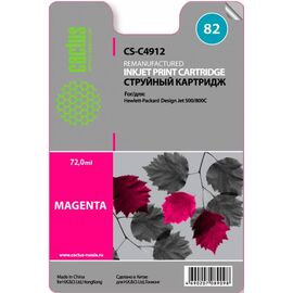  Картридж Cactus C4912 (CS-C4912) № 82 (пурпурный) для принтеров Design Jet 500/800C 