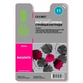  Картридж струйный Cactus CS-C4837 пурпурный для №11 HP 2000/2500/1000/1100/1200 (29ml) 