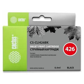  Картридж струйный Cactus CS-CLI426BK черный для Canon MG5140 5240 6140 8140 MX884 (8,2ml) 