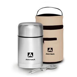  Термос Арктика 301-750А 0.75л. серебристый с чехлом 