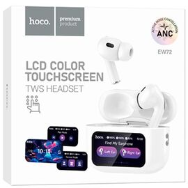  Блютуз гарнитура TWS Hoco EW72/ ANC / сенсорный экран / Белый, (Арт. HC-29829) 