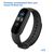  Ремешок силиконовый Great Case Sport для Xiaomi Mi Band 3/4, 250мм, на кнопке, черный (13) 