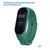  Ремешок силиконовый Great Case Sport для Xiaomi Mi Band 3/4, 250мм, на кнопке, зеленый (5) 