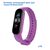  Ремешок силиконовый Great Case Sport для Xiaomi Mi Band 5/6/7, 250мм, на кнопке, сиреневый (10) 
