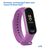  Ремешок силиконовый Great Case Sport для Xiaomi Mi Band 5/6/7, 250мм, на кнопке, сиреневый (10) 