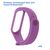  Ремешок силиконовый Great Case Sport для Xiaomi Mi Band 5/6/7, 250мм, на кнопке, сиреневый (10) 