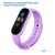  Ремешок силиконовый Great Case Sport для Xiaomi Mi Band 5/6/7, 250мм, на кнопке, фиалковый (11) 