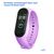  Ремешок силиконовый Great Case Sport для Xiaomi Mi Band 5/6/7, 250мм, на кнопке, фиалковый (11) 