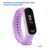  Ремешок силиконовый Great Case Sport для Xiaomi Mi Band 5/6/7, 250мм, на кнопке, фиалковый (11) 