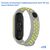  Ремешок силиконовый перфорированный Great Case Sport NK для Xiaomi Mi Band 5/6/7, 250мм, на кнопке, серый+желтый (10) 