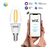  Умная лампа Gauss Smart Home DIM+CCT (1250112) E14 C35 4,5 Вт 2000-6500К филаментная 