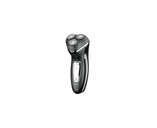  Бритва Centek CT-2166 (хром/черный) ротор, 3 плавающие головки, аккумулятор + работа от сети,триммер 