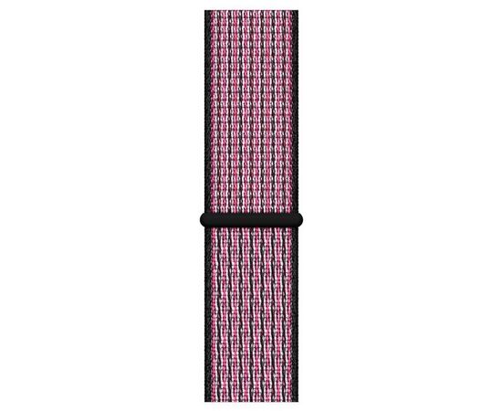  Ремешок Krutoff Nylon для Apple Watch 42/44mm (pink/black) 1 