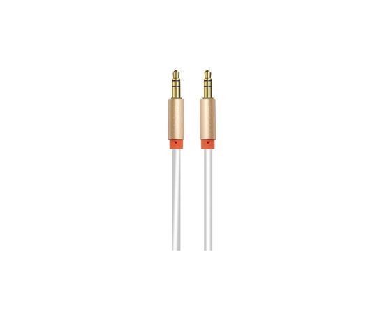  OXION AUX112 акустический кабель в оплётке jack (M) - jack(M), 1м, Белый 