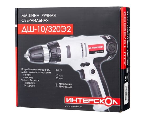 Дрель-шуруповерт Интерскол ДШ-10/320Э2 