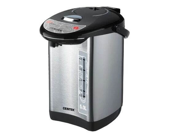  Термопот Centek СТ- 1083 (сталь) 5.0л 850Вт, 3 способа подачи, повторное кипячение. двойная защита 