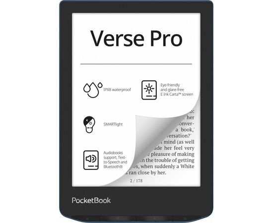  Электронная книга PocketBook 634 Verse Pro (PB634-A-WW) Azure 