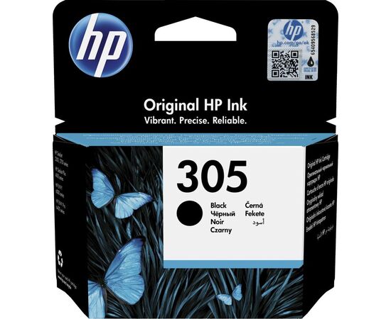  Картридж струйный HP 305 3YM61AE черный (120стр.) (17.9мл) для HP DJ 2320/2710/2720 