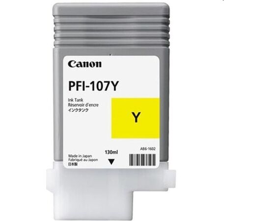  Картридж струйный Canon PFI-107Y 6708B001 желтый (130мл) для Canon iP F680/685/780/785 