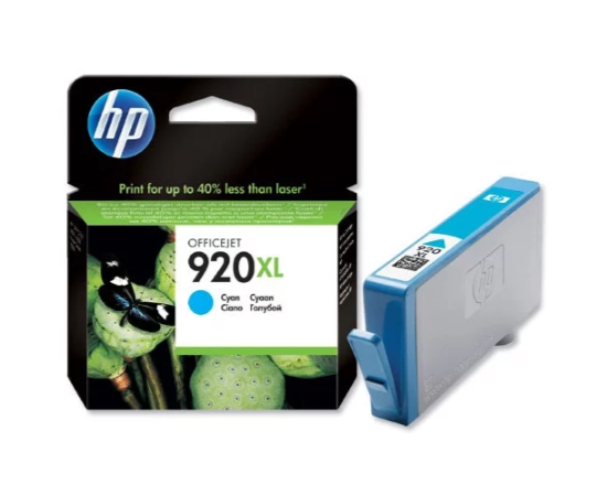  Картридж струйный HP 920XL CD972AE голубой для HP OJ 6000/6500 