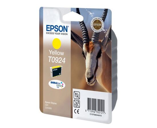  Картридж струйный Epson T0924 C13T10844A10 желтый (5.5мл) для Epson C91/CX4300 